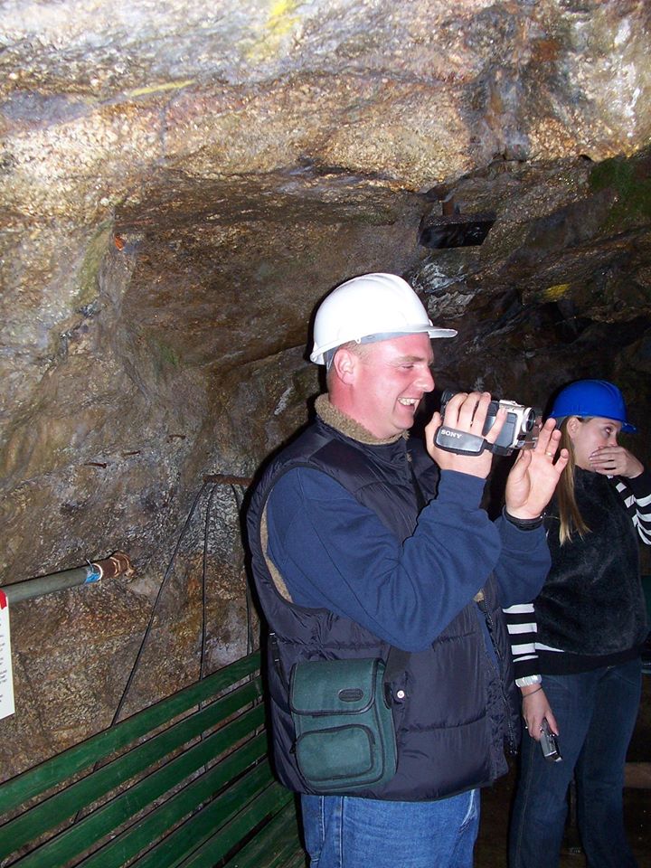 Andy “Ed” Edwards ghost hunter in Poldark mine&nbsp;Cornwall